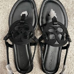NWT Coach Jaci Leather Sandals